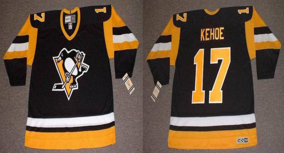 2019 Men Pittsburgh Penguins 17 Kehoe Black CCM NHL jerseys